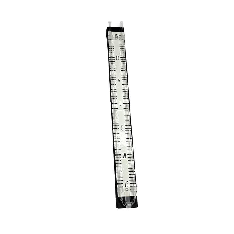 Manometer U-feadán 150-0-150 mm ag baint úsáide as ionstraimí saotharlainne fisice scoile tomhsaire sreabhach dearg