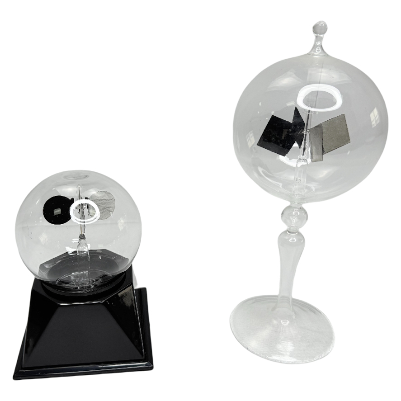 Crookes radiometer brú solais muileann gaoithe ionstraim radaitheora teirmeach trealamh turgnamh fisiciúil